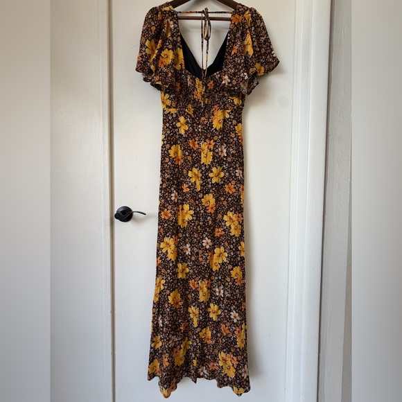 Retro Boho Mi Ami Francesca’s Whimsygoth Floral Maxi Dress M | fairy core - Picture 3 of 13